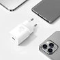 Зарядний пристрій Baseus Super Si 1C 20W With Simple Wisdom Data Cable Type-C/iP White (TZCCSUP-B02) - уменьшенное изображение 11
