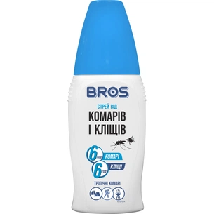 Спрей від комах Bros від комарів і кліщів 100 мл (5904517065154) зображення 1