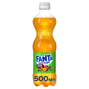 Напій Fanta Zero Sugar Exotic Безалкогольний сильногазований соковмісний 500 мл (5449000094131) зображення 1