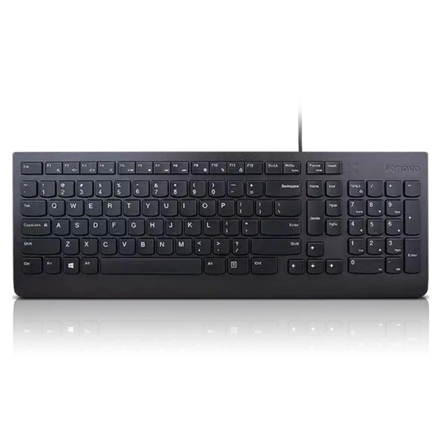 Клавіатура Lenovo Essential USB UA Black (4Y41C75141) - зображення 1