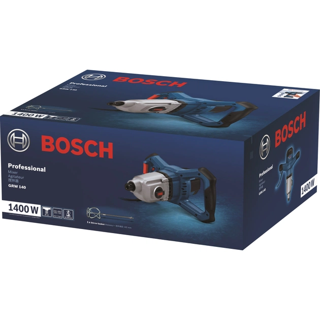 Міксер будівельний Bosch GRW 140, 1400Вт, 480-750об/хв, М14, 4.2кг (0.601.1C4.020) - picture 10