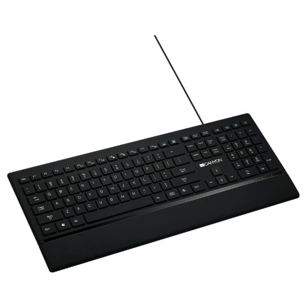 Клавіатура Canyon CNS-HKB6-RU Black USB - зображення 1