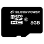 Карта пам'яті Silicon Power 8Gb microSDHC class 10 (SP008GBSTH010V10) - уменьшенное изображение 1