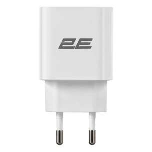 Зарядний пристрій 2E 30W USB-C PD white (2E-WC1USBC30W-W) зображення 1