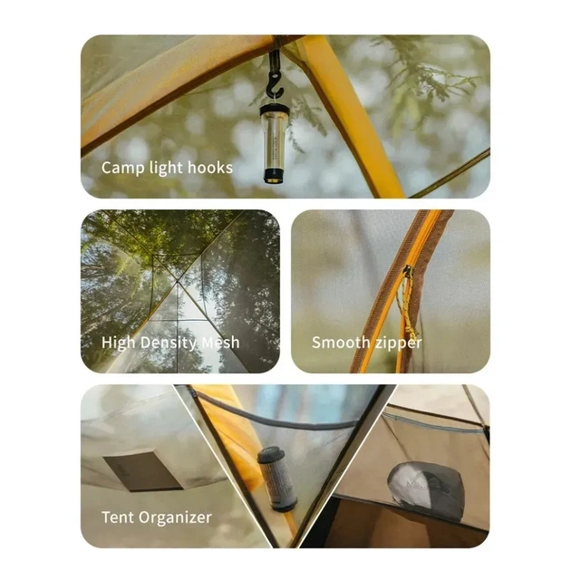Намет Naturehike шестимісний KOTA 6, CNK2450WS031, 75D, світло-коричневий (6927595760666) - зображення 6