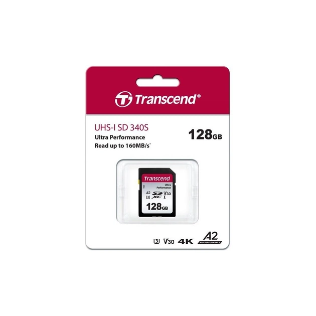 Карта пам'яті Transcend 128GB SD class 10 UHS-I U3 4K (TS128GSDC340S) - picture 5