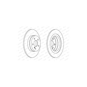 Гальмівний диск FERODO DDF1691C зображення 1