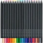 Карандаши цветные Faber-Castell Black Edition colour pencils 24 кольора тригранні чорне дерево, (116424) (31227) - уменьшенное изображение 3
