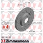 Гальмівний диск ZIMMERMANN 280.3189.52 - зменшене зображення 1