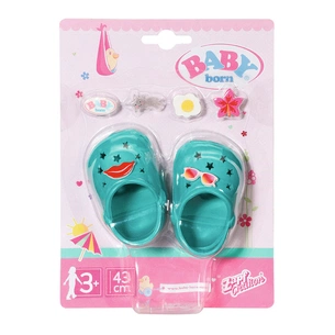 Аксесуар до ляльки Zapf Baby Born Святкові сандалі зі значками Зелені (828311-6) зображення 1