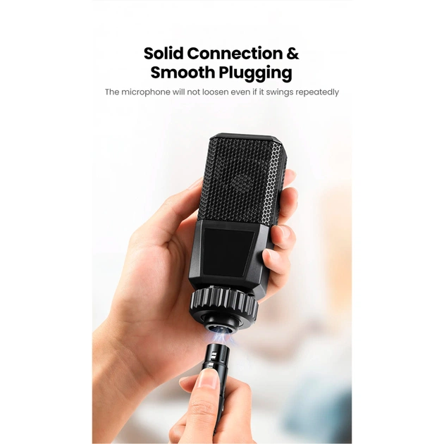 Кабель мультимедійний 3.5mm M to XLR F 2.0m AV182 black Ugreen (20244) - picture 9