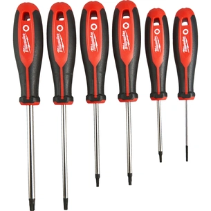 Набір викруток Milwaukee магнітних з тригранною рукояткою TORX 6шт) (4932471809) зображення 1