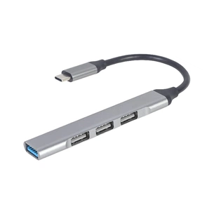 Концентратор Gembird USB-C to 1xUSB 3.1 + 3xUSB 2.0 silver (UHB-CM-U3P1U2P3-03) зображення 1