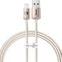 Дата кабель USB 2.0 AM to Lightning 1.2m 2.4A pink Baseus (CAJY001104) - уменьшенное изображение 1