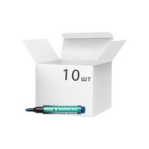 Маркер Stanger водостійкий, 1-3 мм, скорочений синій 10 шт (MARKER-PER-STM20BL10) зображення 1
