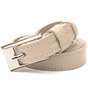 Ремінь Grande Pelle Тонкий жіночий шкіряний Бежевий (11447) - зменшене зображення 3