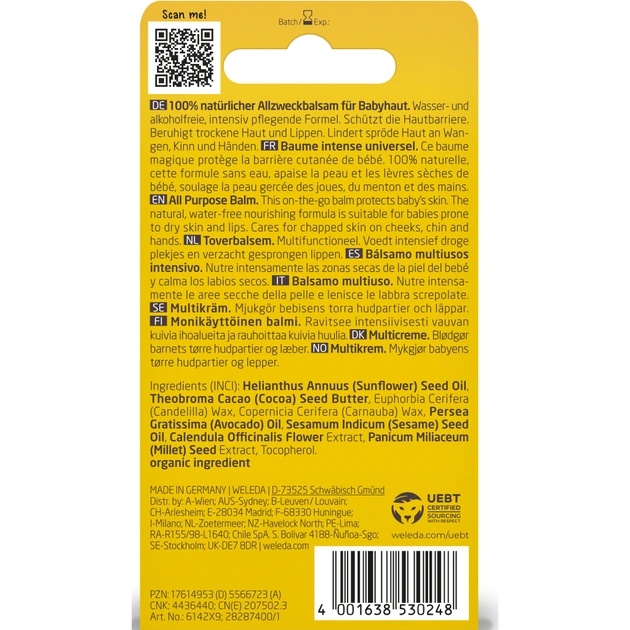 Бальзам для дітей Weleda Календула Чарівний Універсальний 25 г (4001638530248) - picture 4