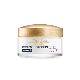 Крем для обличчя L'Oreal Paris Вік експерт 55+ проти зморшок нічний 50 мл (3600522632429/3600524033248) зображення 1