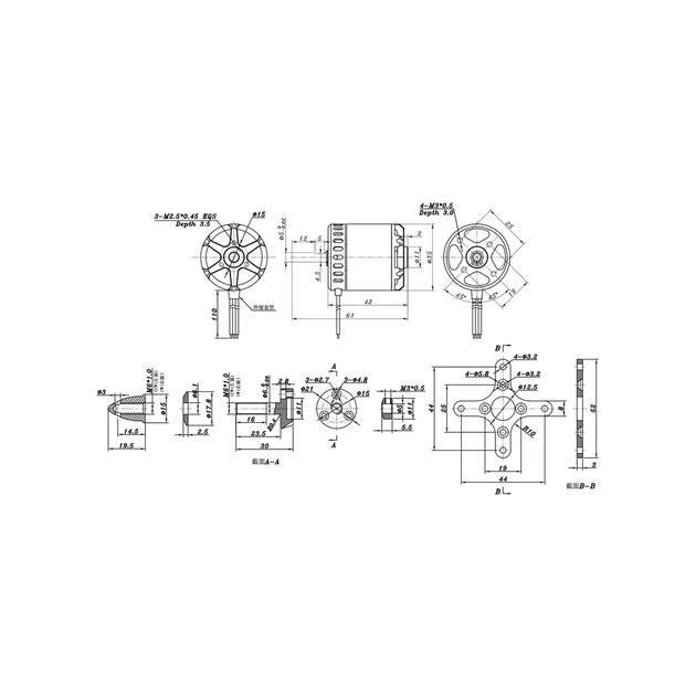 Двигун для дрона SunnySky X2820 V3 570KV (X2820-570KV) - зображення 5