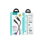 Дата кабель USB 2.0 AM to Lightning 1.2m 2.4A nylon light indicator U93 black HOCO (6931474732132) - зменшене зображення 4