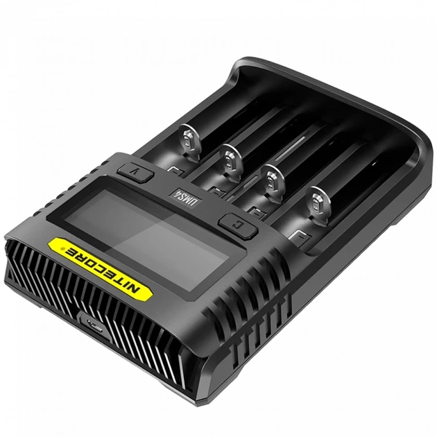 Зарядний пристрій для акумуляторів Nitecore Digicharger UMS4 (4 channels, LCD, Li-ion, Ni-Mh, Ni-Cd) (UMS4) - зображення 2
