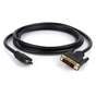 Кабель мультимедійний HDMI to DVI 24+1 5.0m Vinga (VCPHDMIDVI5) - зменшене зображення 2
