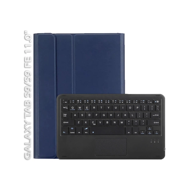 Чохол до планшета BeCover Keyboard+TouchPad Samsung Tab S9 (SM-X710/SM-X716)/S9 FE (SM-X510/SM-X516B) 11.0" Deep Blue (712418) - зображення 1