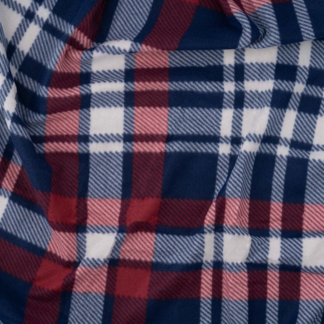 Плед Ardesto Fleece 100% поліестер, клітинка, синьо-бордовий 130х160 см (ART0719PB) - picture 5