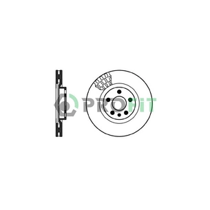 Гальмівний диск Profit 5010-0760 зображення 1