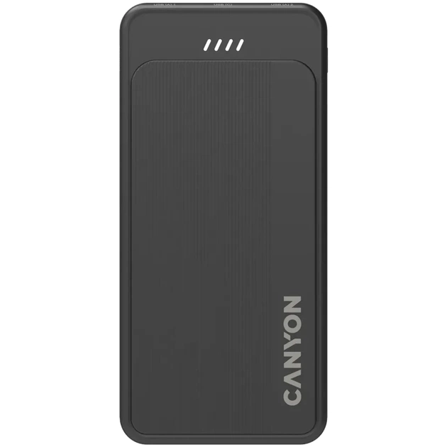 Батарея універсальна Canyon OnPower 100 10000mAh, 5В/2А, Black (CNS-CPB100B) - зображення 1