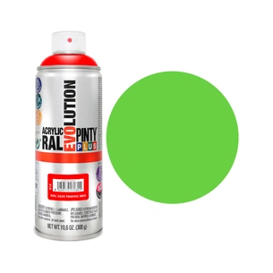 Фарба-аерозоль Pintyplus на водній основі Evolution Ral 6018 Салатова 400 мл (8429576172003) зображення 1