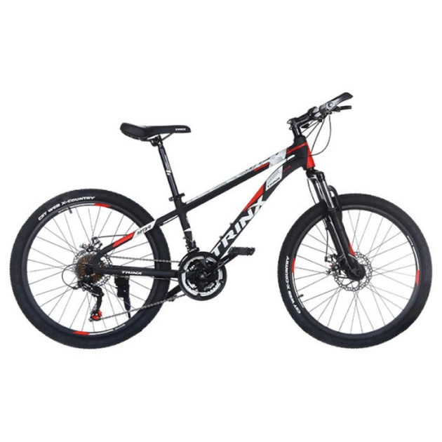 Велосипед Trinx Majestic M134 2019 24" 12.5" Matt-Black-Red-White (M134MBRW) - зображення 1