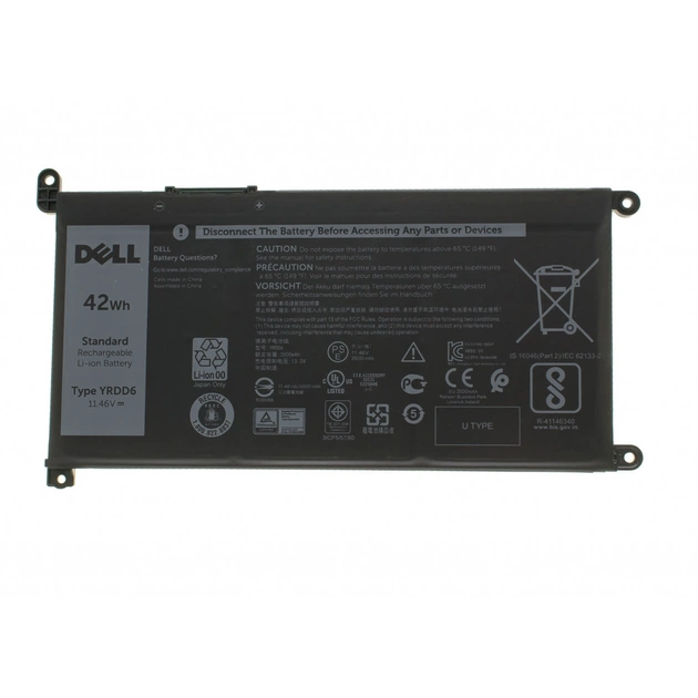 Акумулятор до ноутбука Dell Inspiron 15-5585 YRDD6, 42Wh (3500mAh), 3cell, 11.46V (A47678) - зображення 1