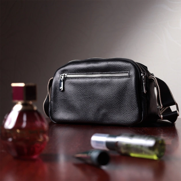 Сумка Vintage З натуральної шкіри Чорна (22592) - зображення 12