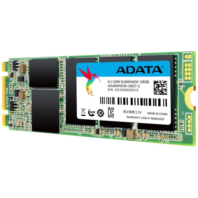 Накопичувач SSD M.2 2280 128GB ADATA (ASU800NS38-128GT-C) - зображення 1