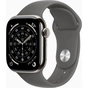 Смарт-годинник Apple Watch Series 11 GPS + Cellular 42mm Natural Titanium Case with Stone Grey Sport Band - S/M (MF8M4RK/A) - зменшене зображення 1