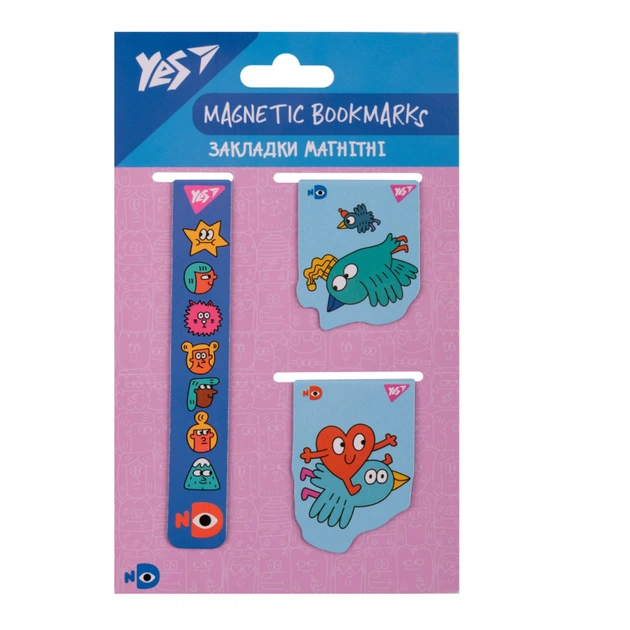 Закладки для книг Yes магнітні Stand with Ukraine 3 шт (708353) - picture 2