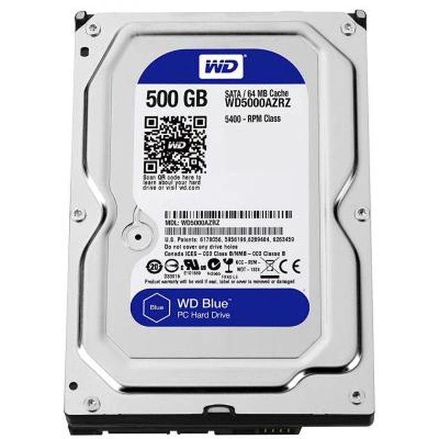 Жорсткий диск 3.5" 500Gb WD (#WD5000AZRZ-FR#) - зображення 1