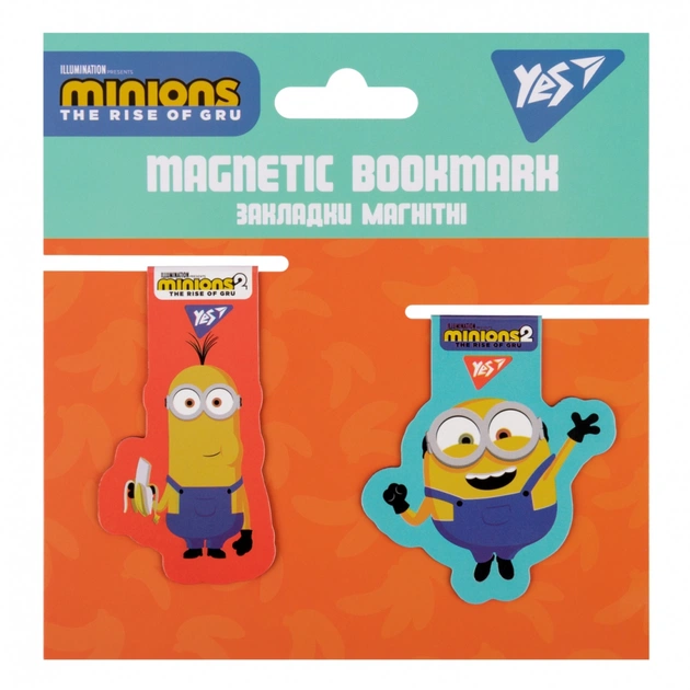 Закладки для книг Yes магнитные Minions, 2 шт (707830) - изображение 1