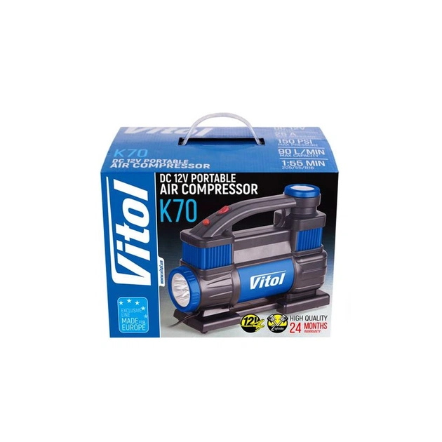 Автомобільний компресор VITOL K-70 150psi/25Amp /90л (K-70) - picture 8