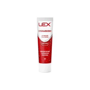Інтимний гель-змазка Lex Condoms Strawberry Зволожуючий З ароматом полуниці 30 мл (7640341151912) зображення 1