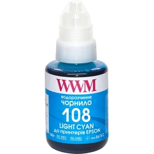Чорнило WWM Epson L8050/L18050 140г Light Cyan KeyLock (E108LC) зображення 1