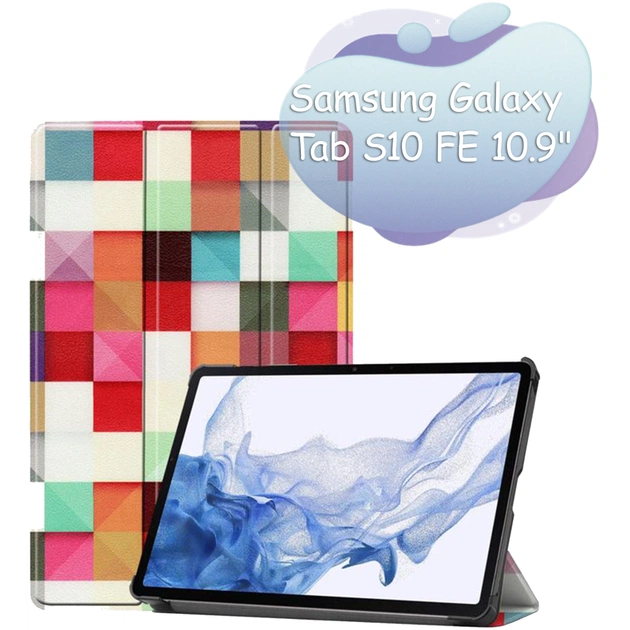 Чехол для планшета BeCover Smart Case Samsung Galaxy Tab S10 FE (SM-X520/SM-X526) 10.9" Square (713289) - изображение 1