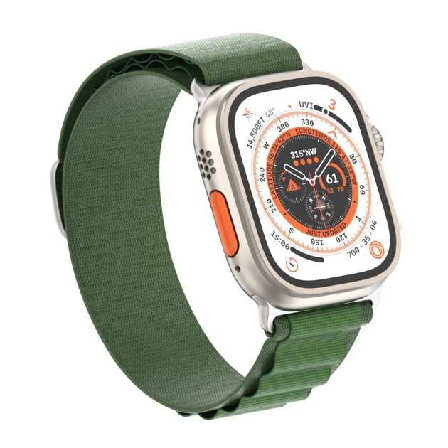 Ремінець до смарт-годинника Armorstandart Alpina Band для Apple Watch 49/46/45/44/42 (Series 1-3) Green (ARM64981) - picture 2