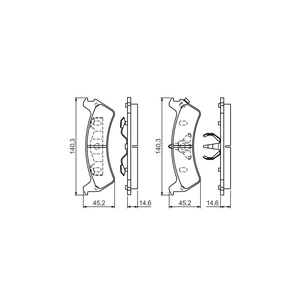 Гальмівні колодки Bosch 0 986 424 655 зображення 1