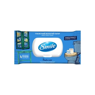 Туалетний папір Smile Procto Care Вологий 40 аркушів (4823071666076) зображення 1