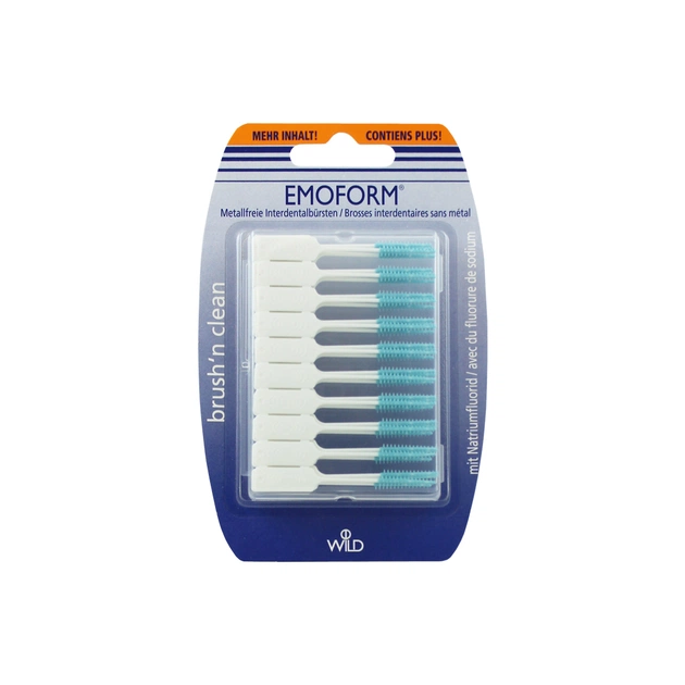 Щітки для міжзубних проміжків Dr. Wild Emoform Brush'n clean безметалеві 50 шт. (7611841701099) - зображення 1