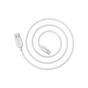 Дата кабель USB 2.0 AM to USB-C 1.0m 2.4A PVC BX14 white BOROFONE (6957531089995) - зменшене зображення 3
