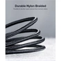 Дата кабель USB 2.0 AM to USB-C 0.25m 3A aluminum braid nickel plating black Ugreen (60124) - preview 8