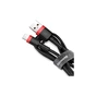 Дата кабель USB 2.0 AM to Lightning 1.0m Cafule Black-Red Baseus (CALKLF-B19) - уменьшенное изображение 3